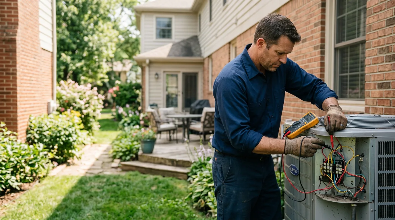 HVAC technician working near Ellery, IL